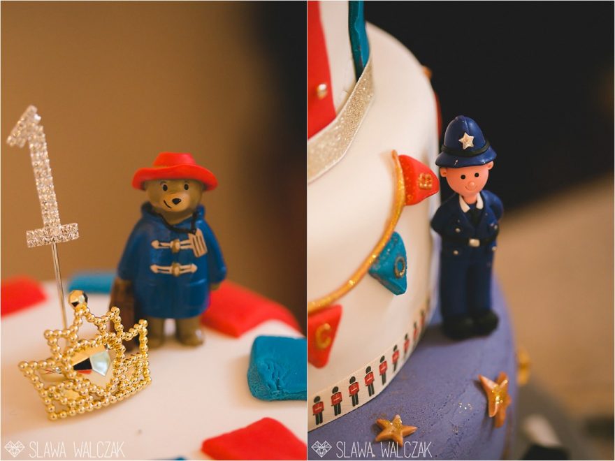 London themed birthday cake figurines