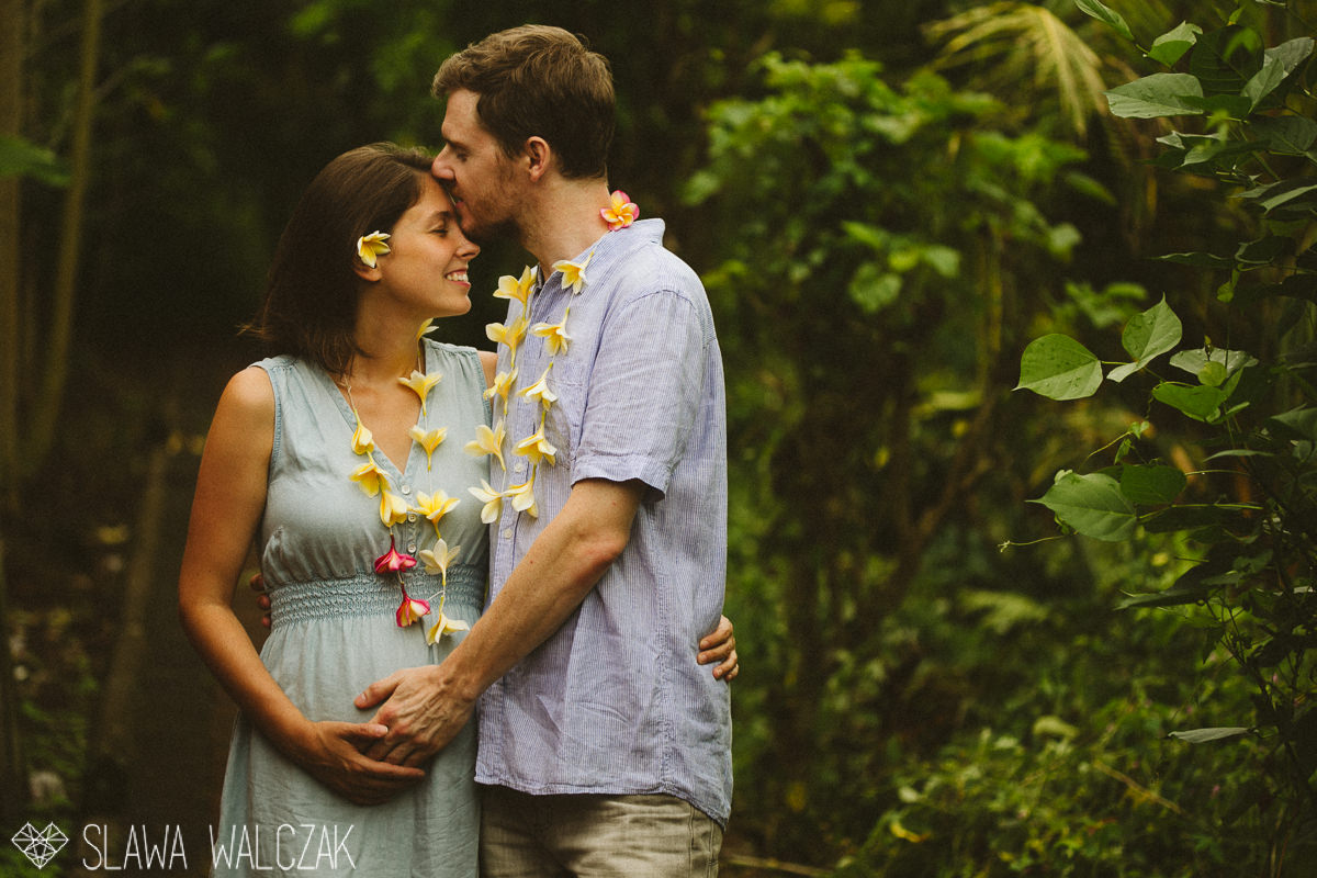 young couple posing for their destination engagement photos in Ubud, Bali , Indonesia