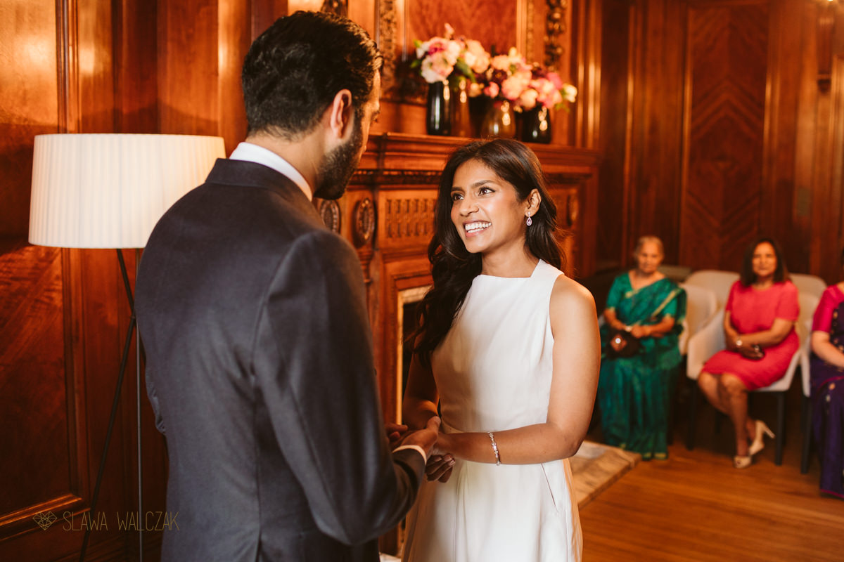 ring exchange at Old Marylebone Town Hall Wedding Photography