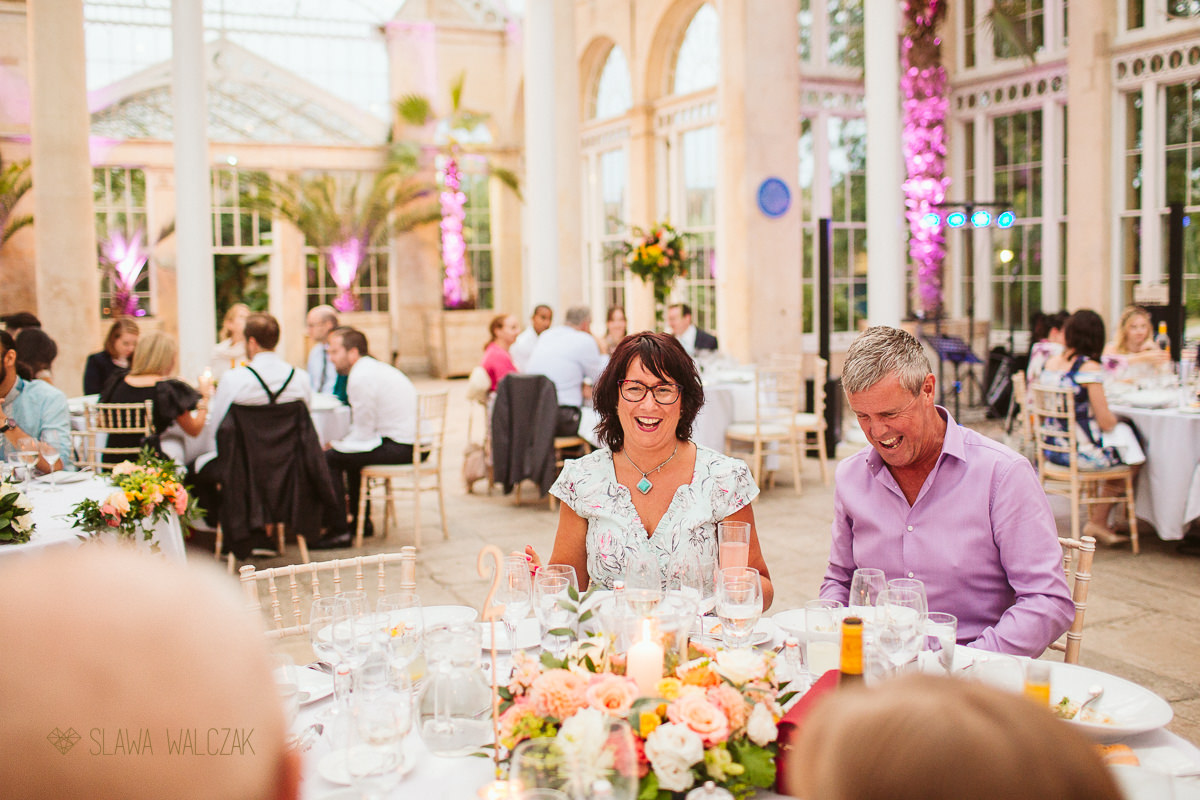 guests during a wedding reception at aGreat Conservatory wedding