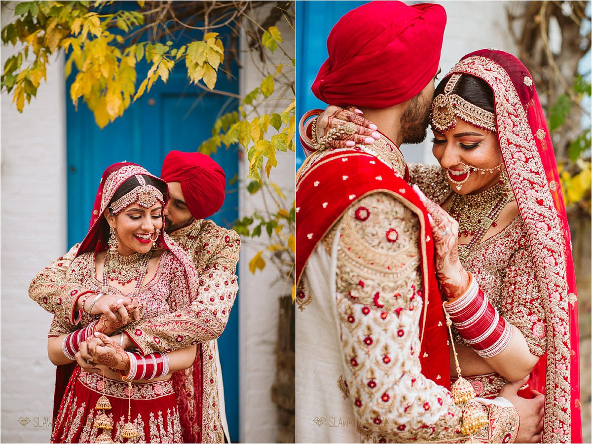 Sikh Cuple wedding portraits in Notting Hill