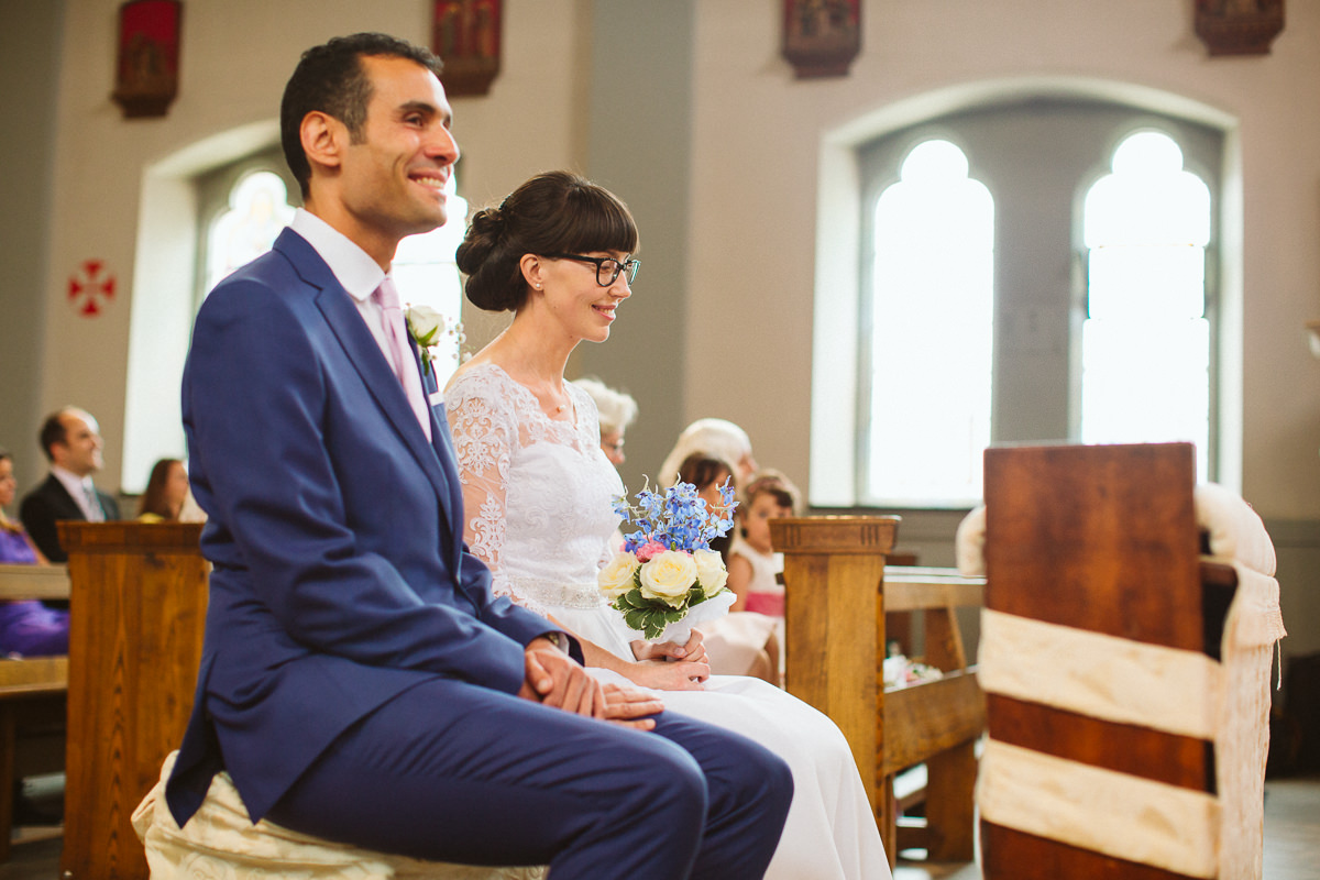 wedding at the transfiguration church in kensal rise