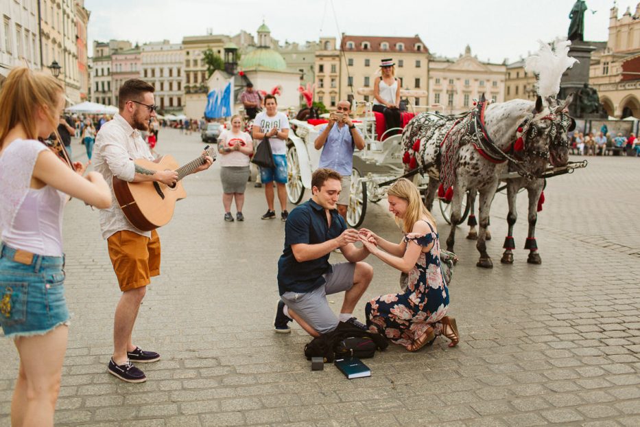 Surprise Proposal - Krakow Destination Engagement & Wedding Photography