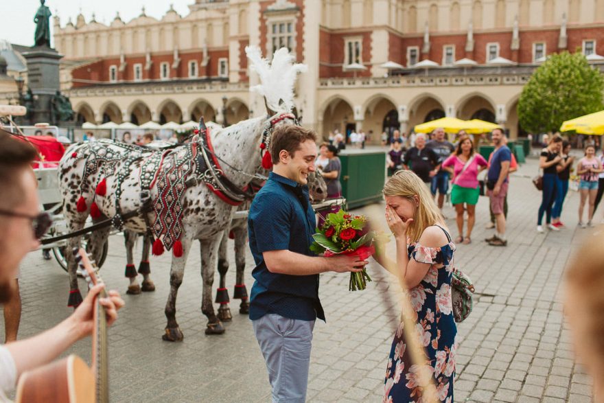 Surprise Proposal - Krakow Destination Engagement & Wedding Photography