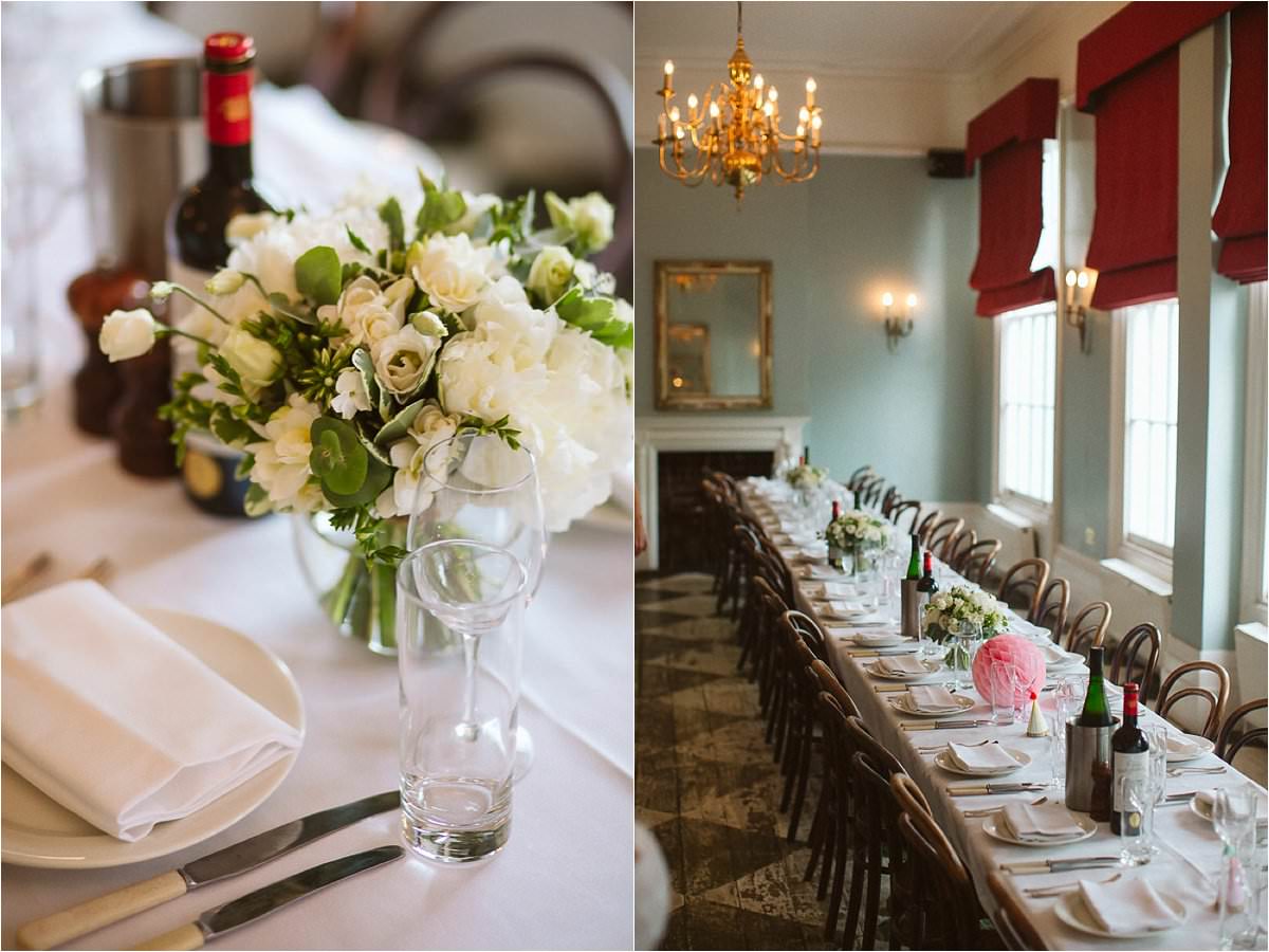interior shots of the Drpaers Arms Pub during an Islington Weddinf