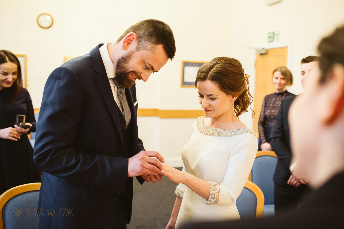 ring exchange at Baconsfield Registry office