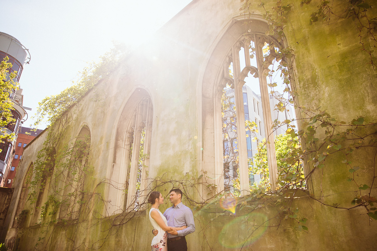 St Dunstan in The East London Engagement Photos