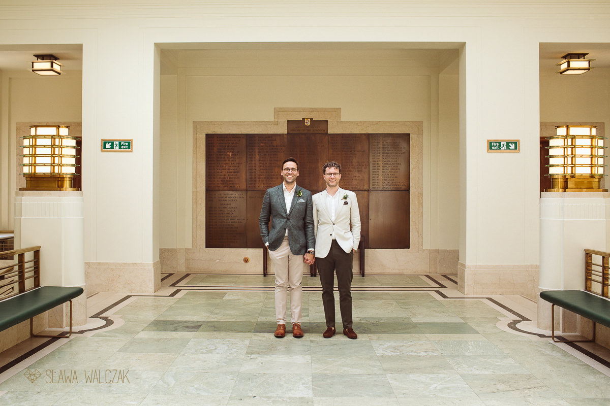 gay wedding photography at Hackney Town Hall London