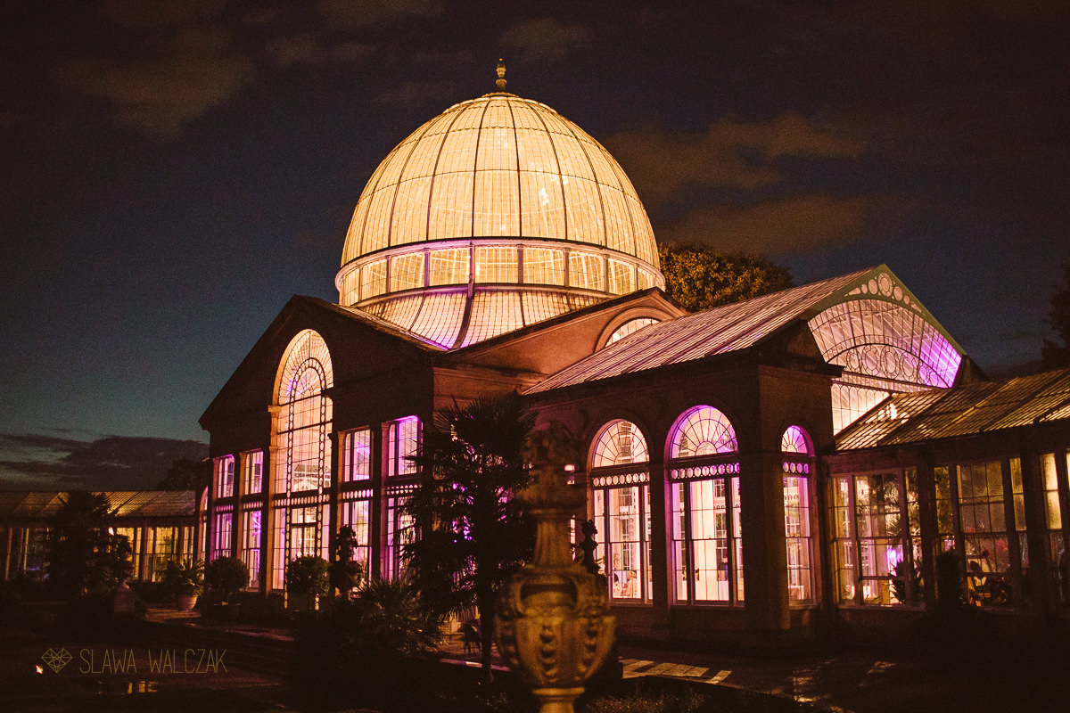 Syon Park Great Conservatory by night