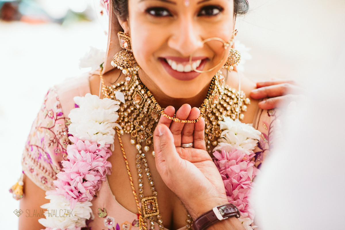 Asian Bride at an Indian Wedding in Castello Zammitello in Malta