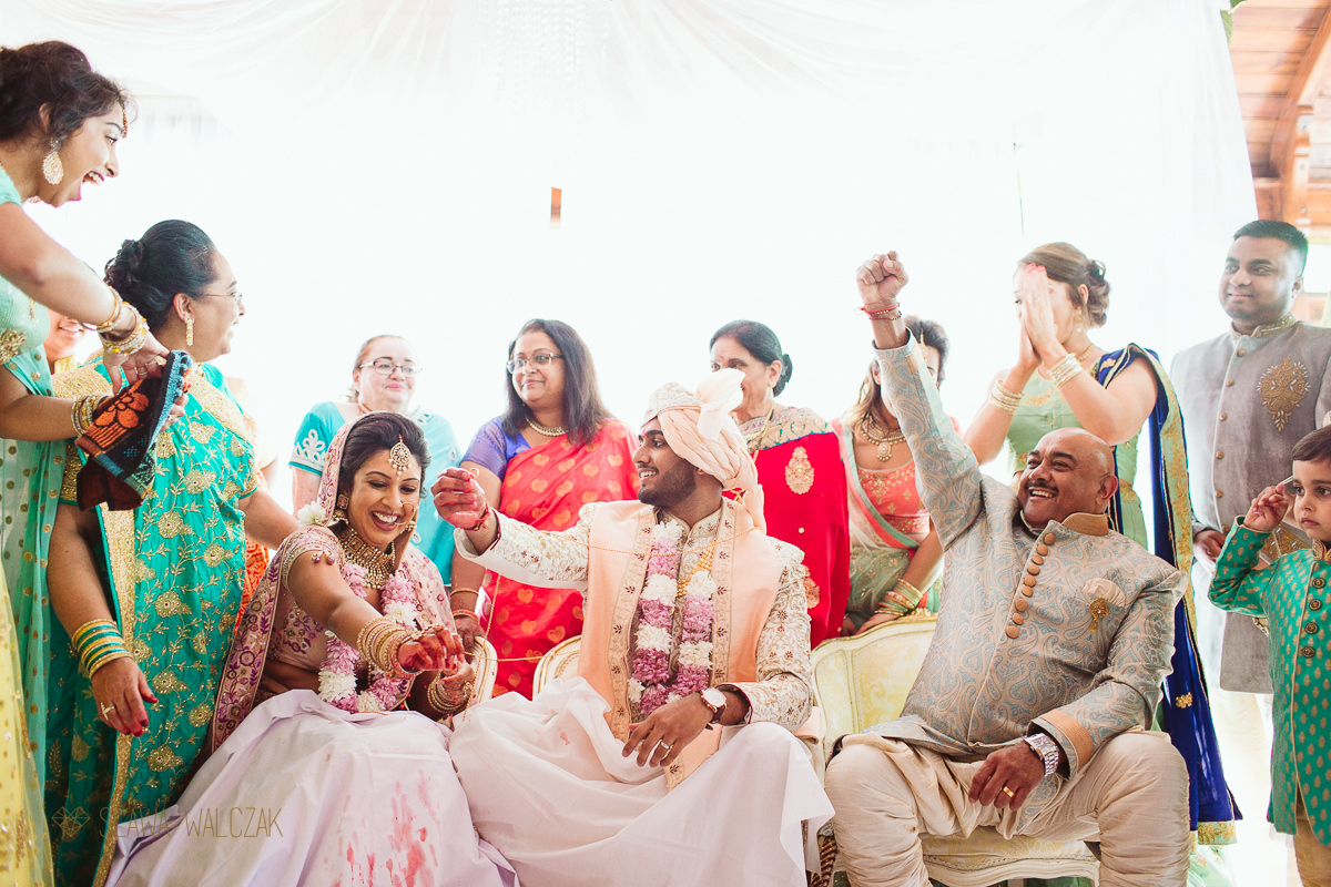 Hindu Wedding games at an Indian Destination wedding in Malta