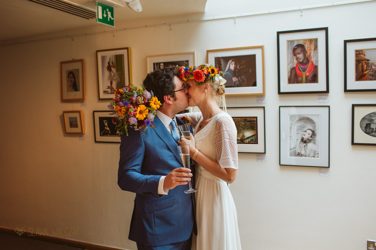 Wedding photography at a Burgh House in London