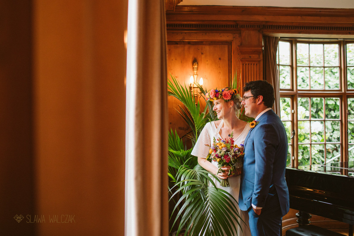 Wedding photography at a Burgh House in London