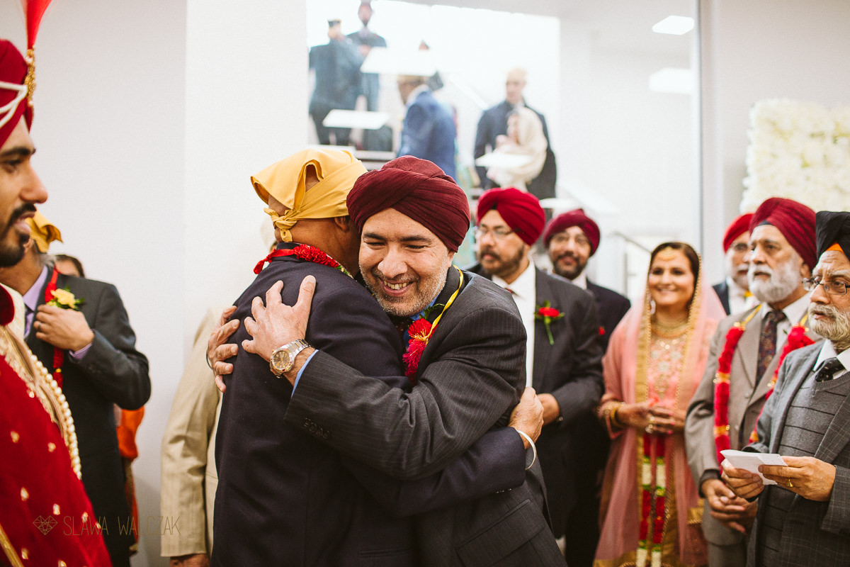 Milni at a Sikh Wedding in London Central Gurdwara