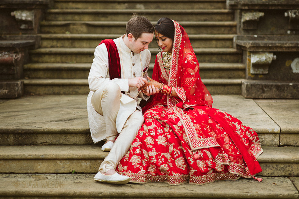 Indian Asian Bride photography at Harlaxton Manor Wedding
