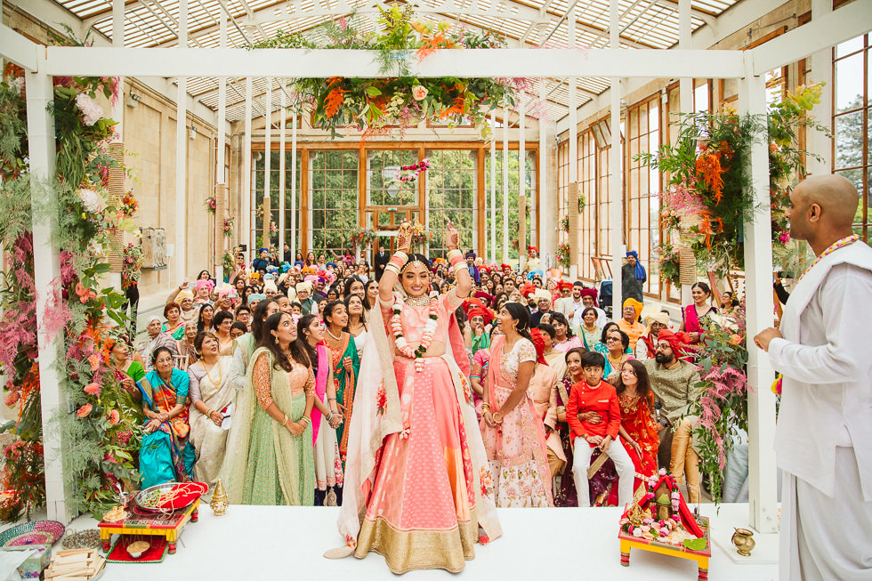 Contemporary Indian Wedding Photos Kew Gardens London