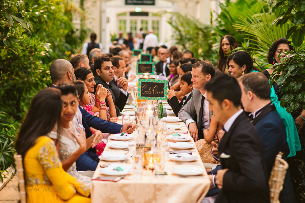 Indian wedding Reception at Temperate House Kew Gardens