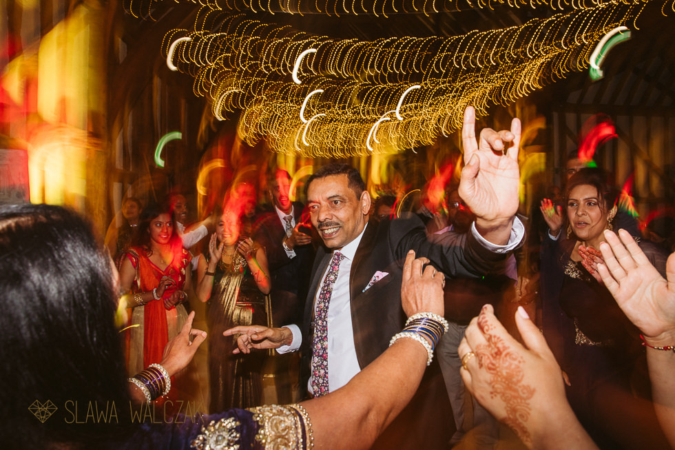 indian wedding reception photos from The Great Barn London