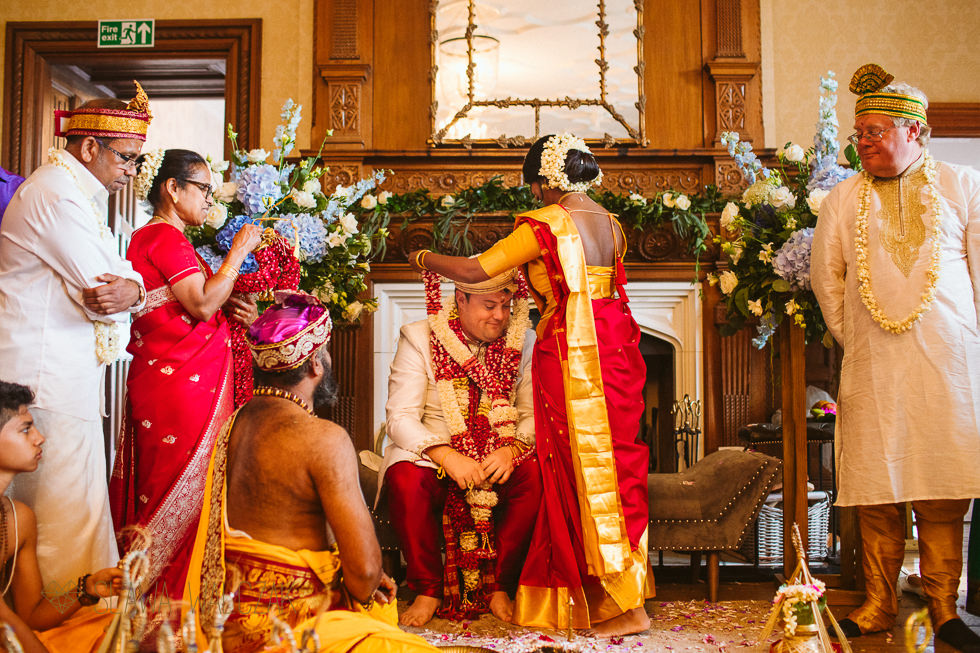 Hindu Tamil wedding Photography at Froyle Park Surrey