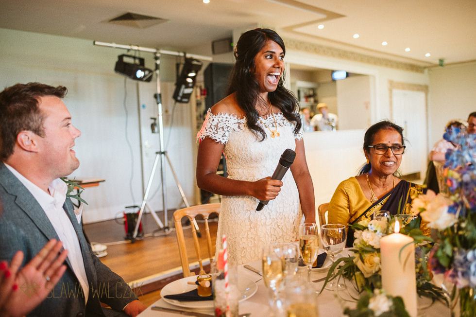 photos of wedding speeches at a Tamil Wedding at Froyle Park