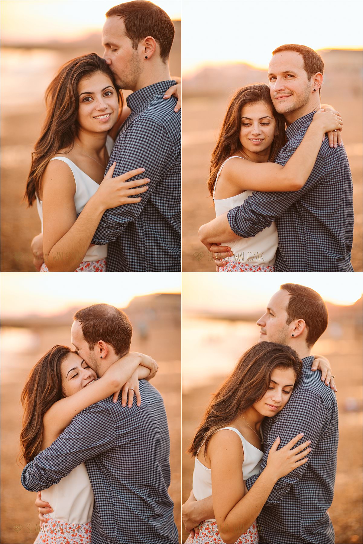 Fin and romantic photos from Brighton Beach Engagement photo shoot