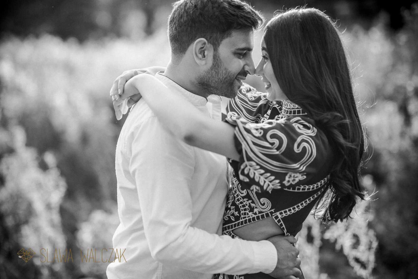 black and white pre wedding session Cotswolds photo