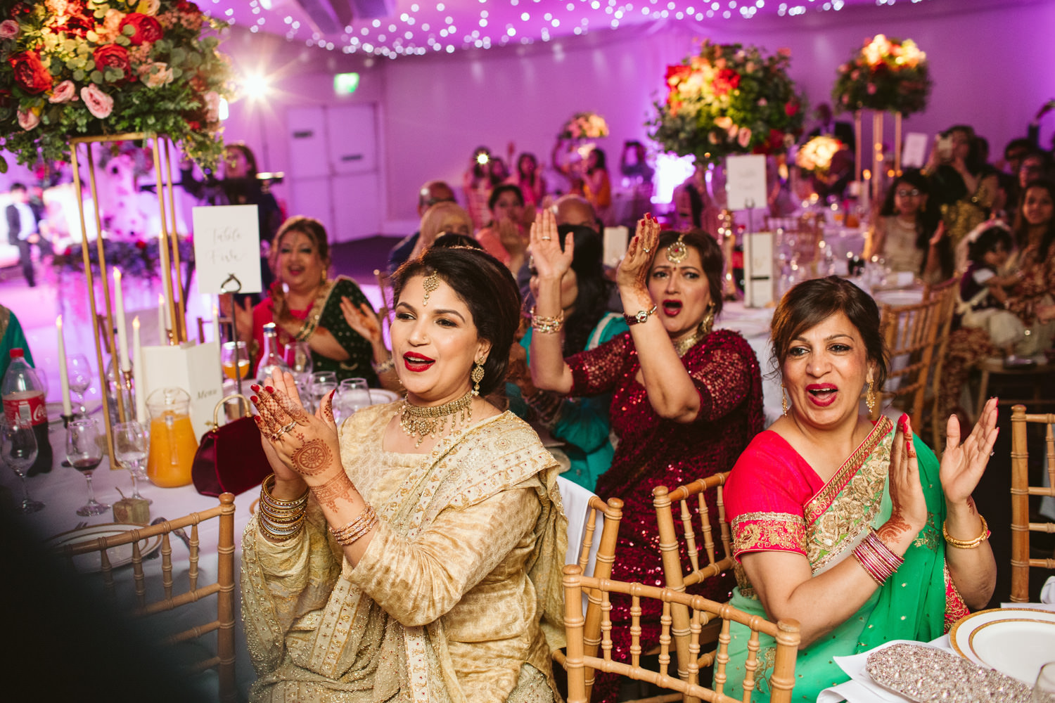 Photography of some guests at an Asian Wedding in London
