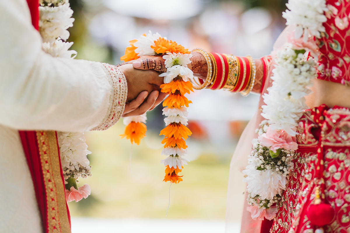 photo of a Hindu ceremony wedding detail