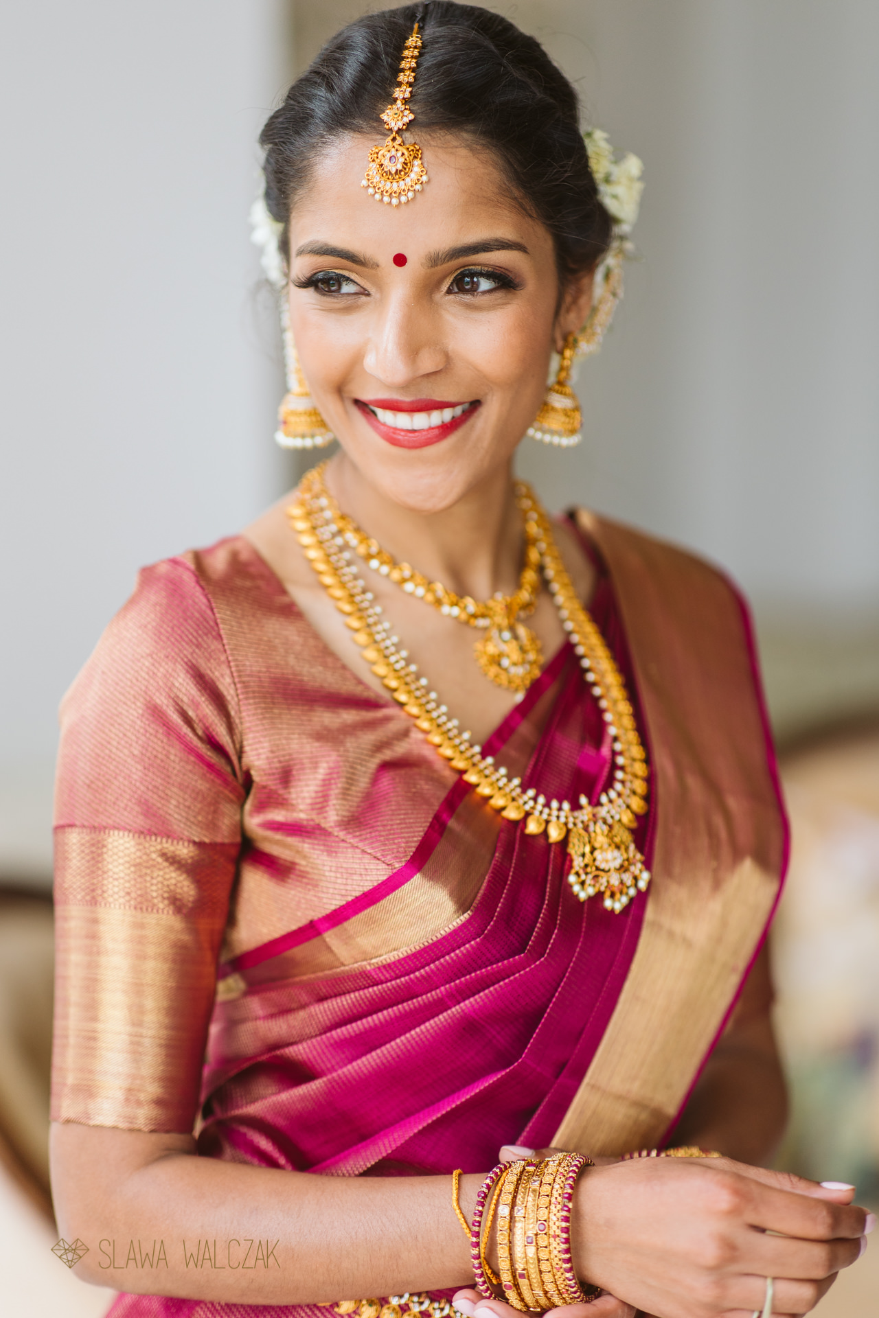 Tamil Hindu Bride portraits at Ditton Manor Wedding